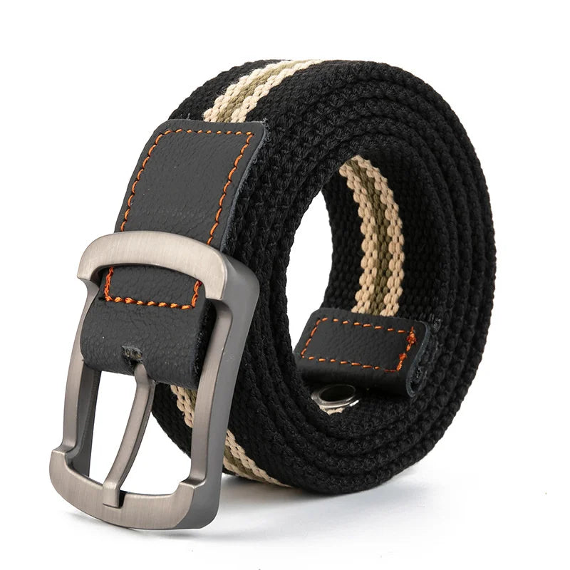 LUDIVIS canvas tactical belt from Showlu Fashion Store, unisex high-quality casual belt with durable canvas strap for jeans.