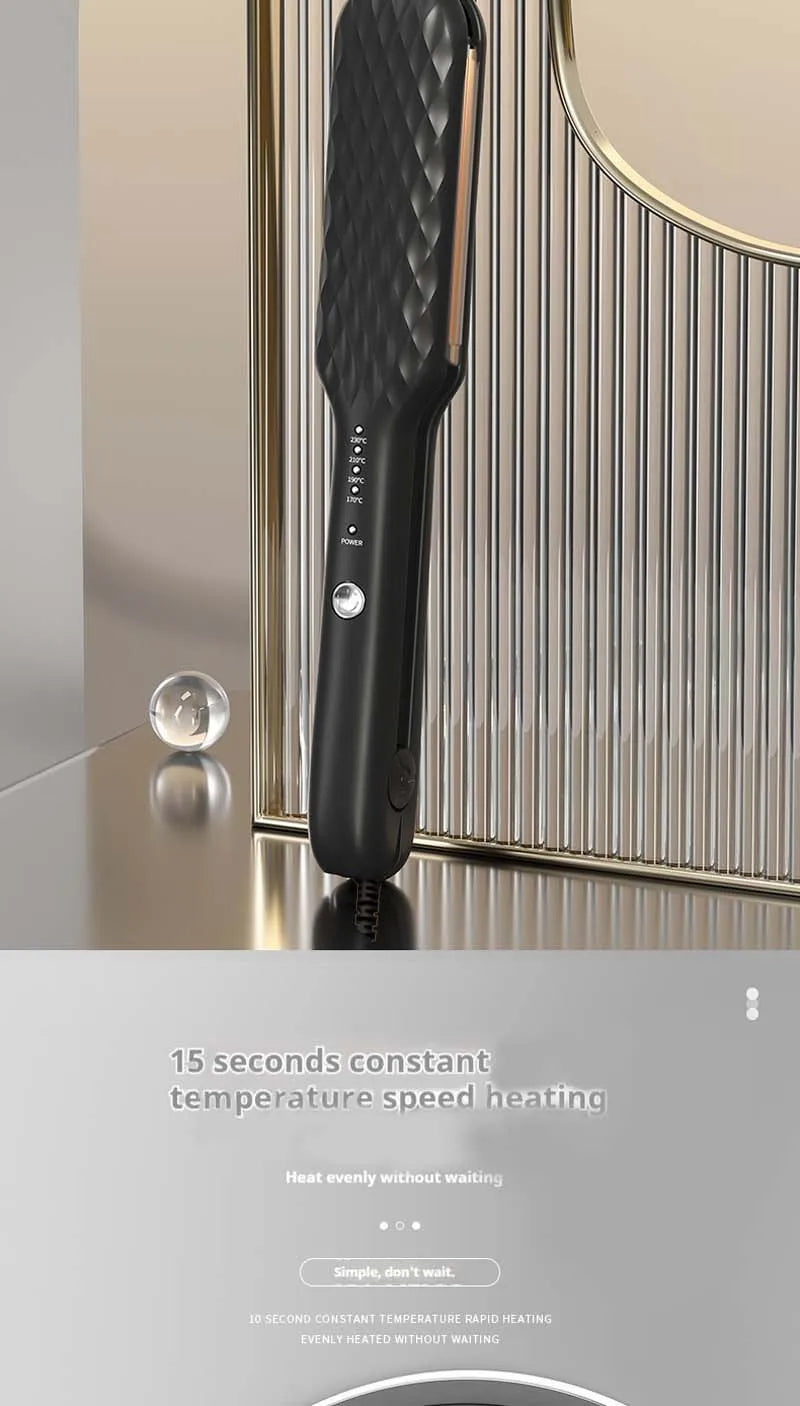 Showlu Smart General hair crimper tool with textured plates for creating crimped hair styles, shown on a white background.