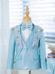 Baby Boy Suit Children's Piano Performance Evening Dress Blazers Sets Boys Suits For Weddings Traje De Niño Para Bautizo A3742 SHOWLU FASHION STORE