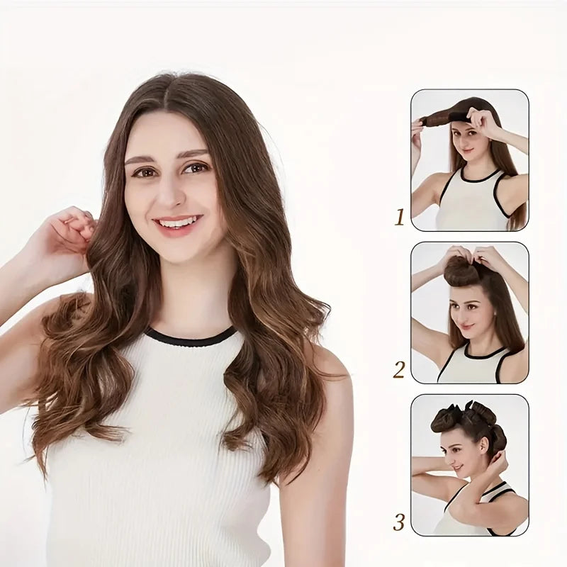 Showlu Smart General heatless curling rod for creating curls without heat, shown in the image with a flexible spiral design.