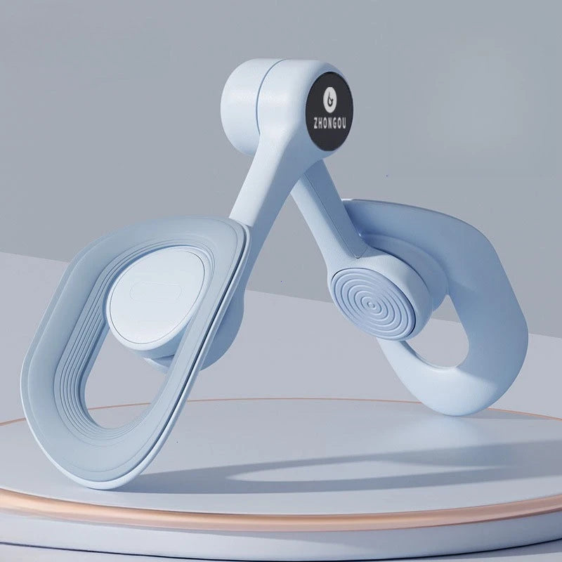 Macroupta non-slip pelvic floor muscle trainer and thigh exerciser demonstrating ergonomic design and adjustable straps.