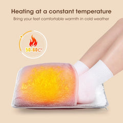 USB Heated Plush Foot Warmer Pad