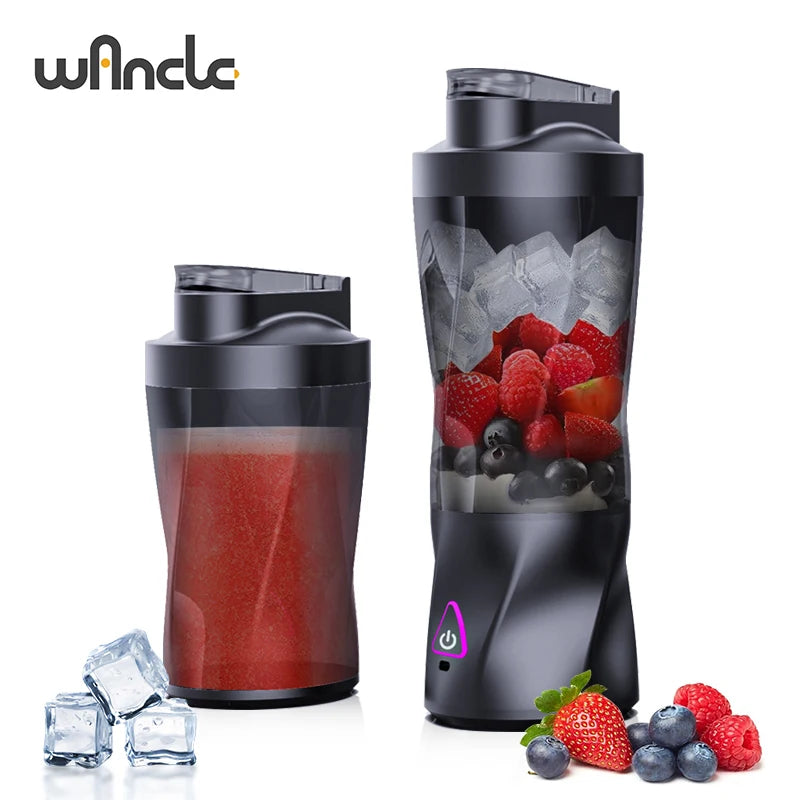 Portable Showlu Smart Electric Juicer Blender with 700ml capacity and 360W motor, shown with blending jar and control buttons.