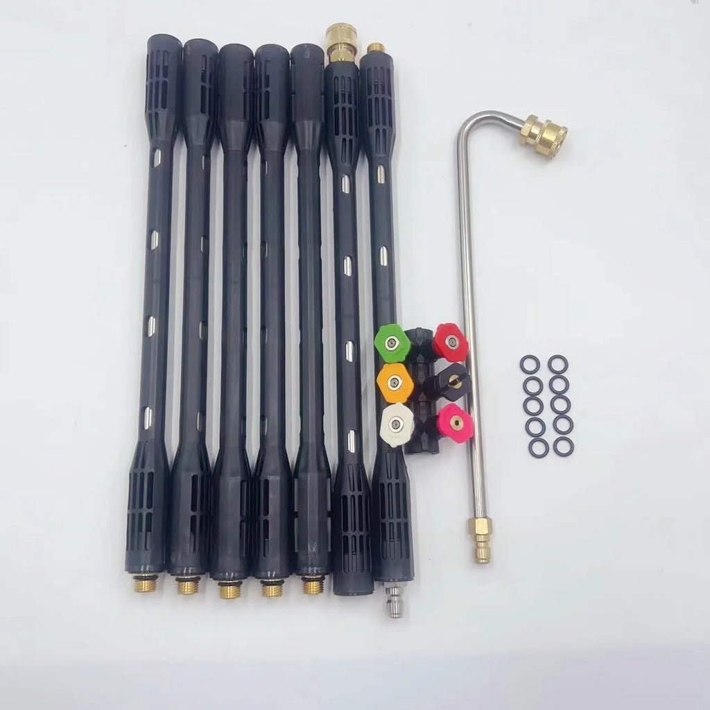 Showlu Smart General pressure washer quick-connect adapter set with multiple fittings for easy water hose attachment.