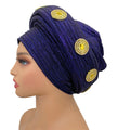 Already Made African Headtie Glitter Diamonds Women's Turban Cap Female Head Wraps Nigeria Wedding Auto Geles Party Headwear Hat
