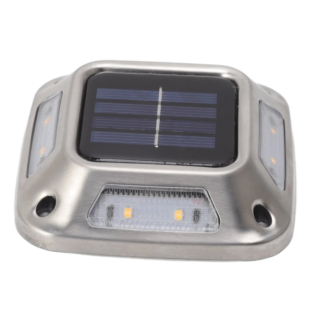 Showlu Smart General 8 LED solar ground light with waterproof IP65 design, ideal for warm garden illumination.