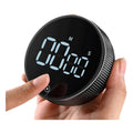 Showlu Smart General LED kitchen timer with digital display and easy-to-use buttons on a sleek black background.