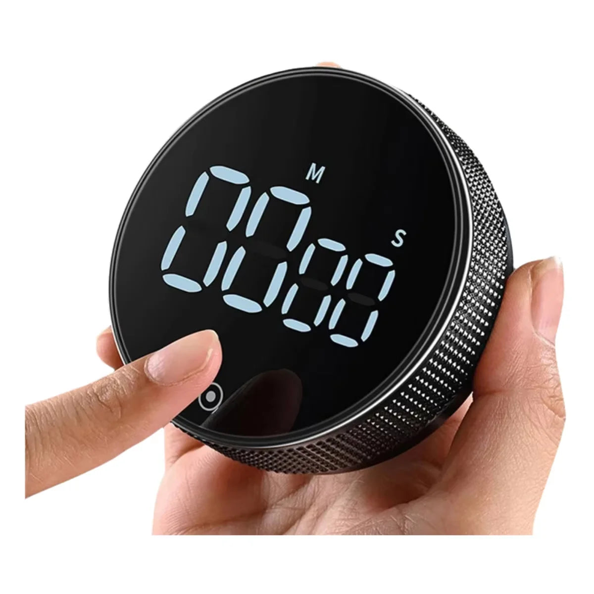 Showlu Smart General LED kitchen timer with digital display and easy-to-use buttons on a sleek black background.