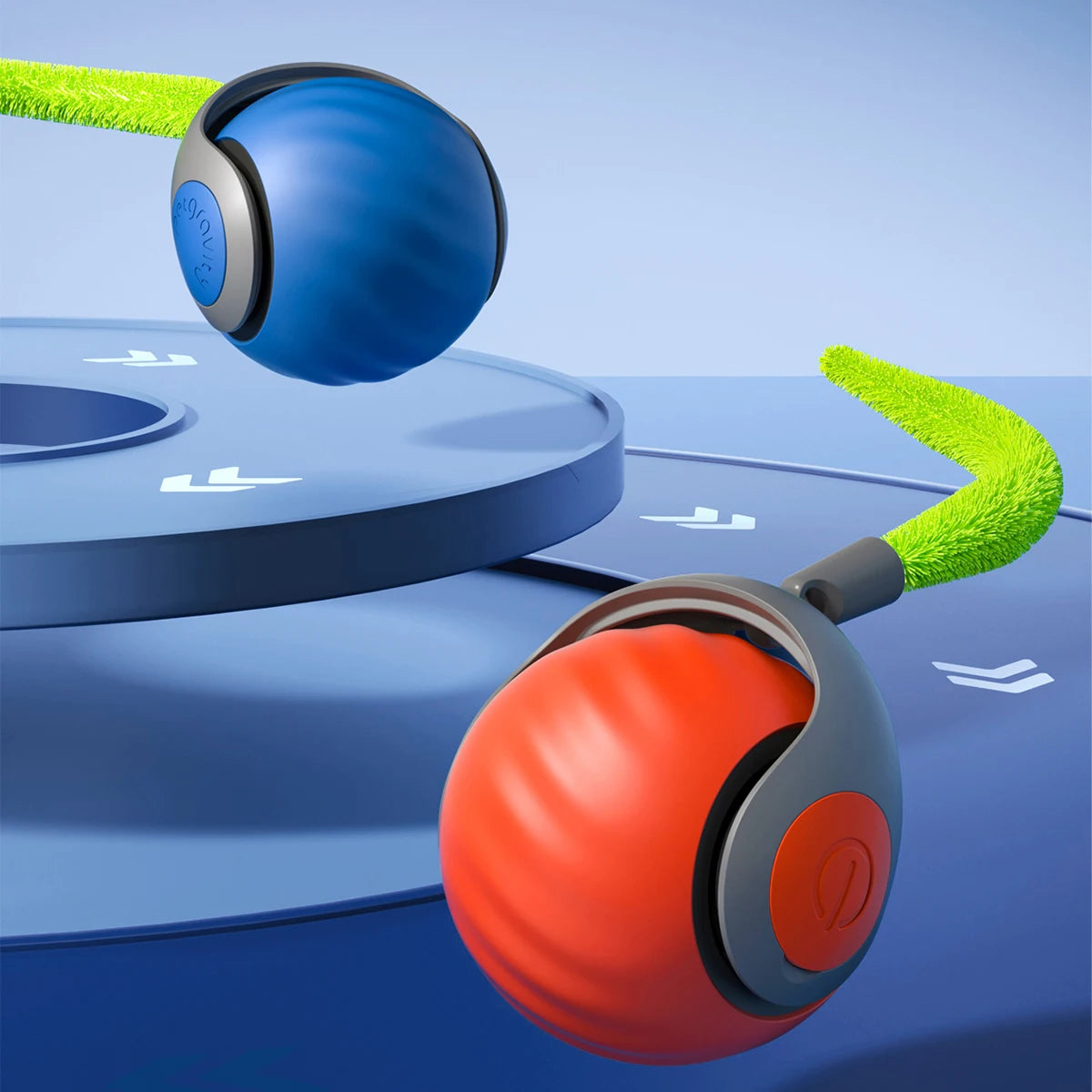 Showlu Smart Interactive Pet Ball displaying a colorful, rotating toy ball designed to entertain and engage pets.
