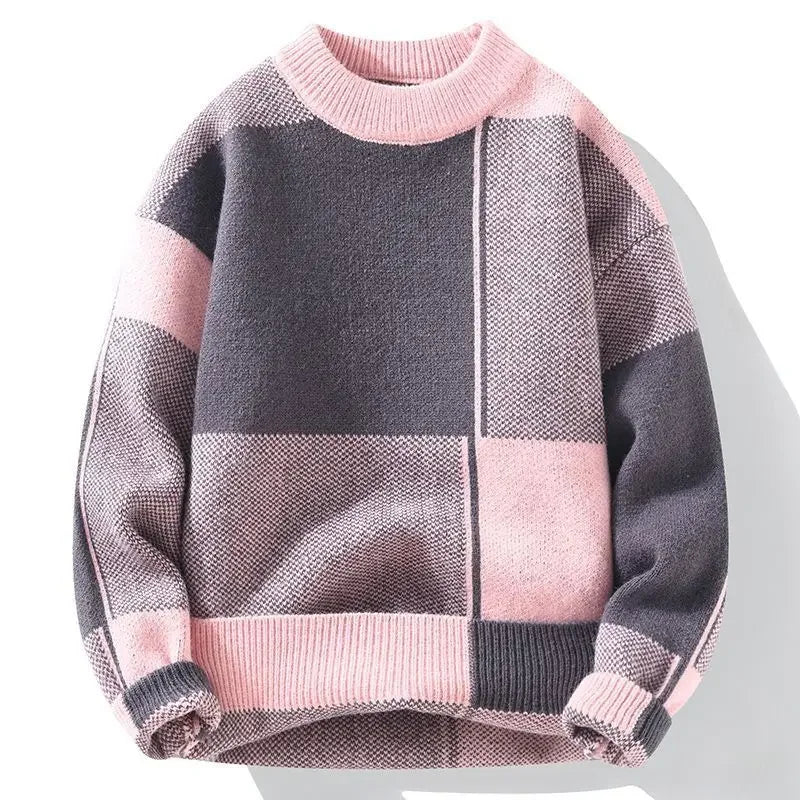 Round Collar Crewneck Long Sleeve Thick Knitwear Original Autumnr and Winter Pullover Man Casual Y2k Knitted Sweaters for Men
