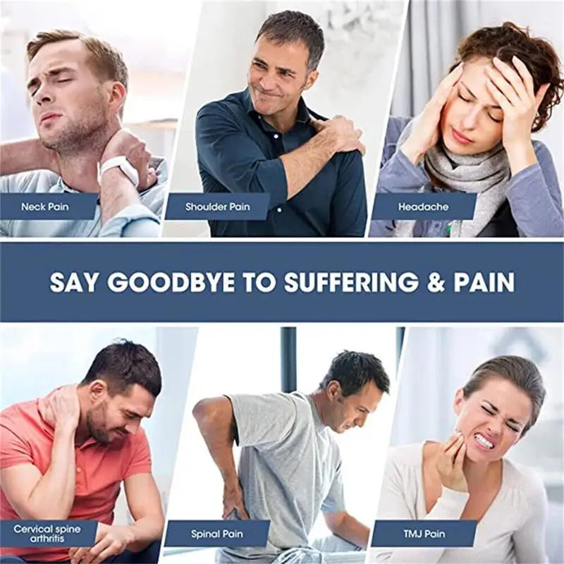 Showlu Fashion Store cervical traction device for neck and shoulder relaxation with remedial pillow and advanced chiropractic support.