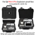 Showlu Fashion Store waterproof hard shell case for DJI Mini 3/4Pro and Mini 4 Pro, large capacity explosion-proof protective storage box