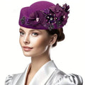 African Headtie Fashion Summer Autumn African Turban Hat for Women Church with Flower Soft Caps for Party Casual Head Wrap