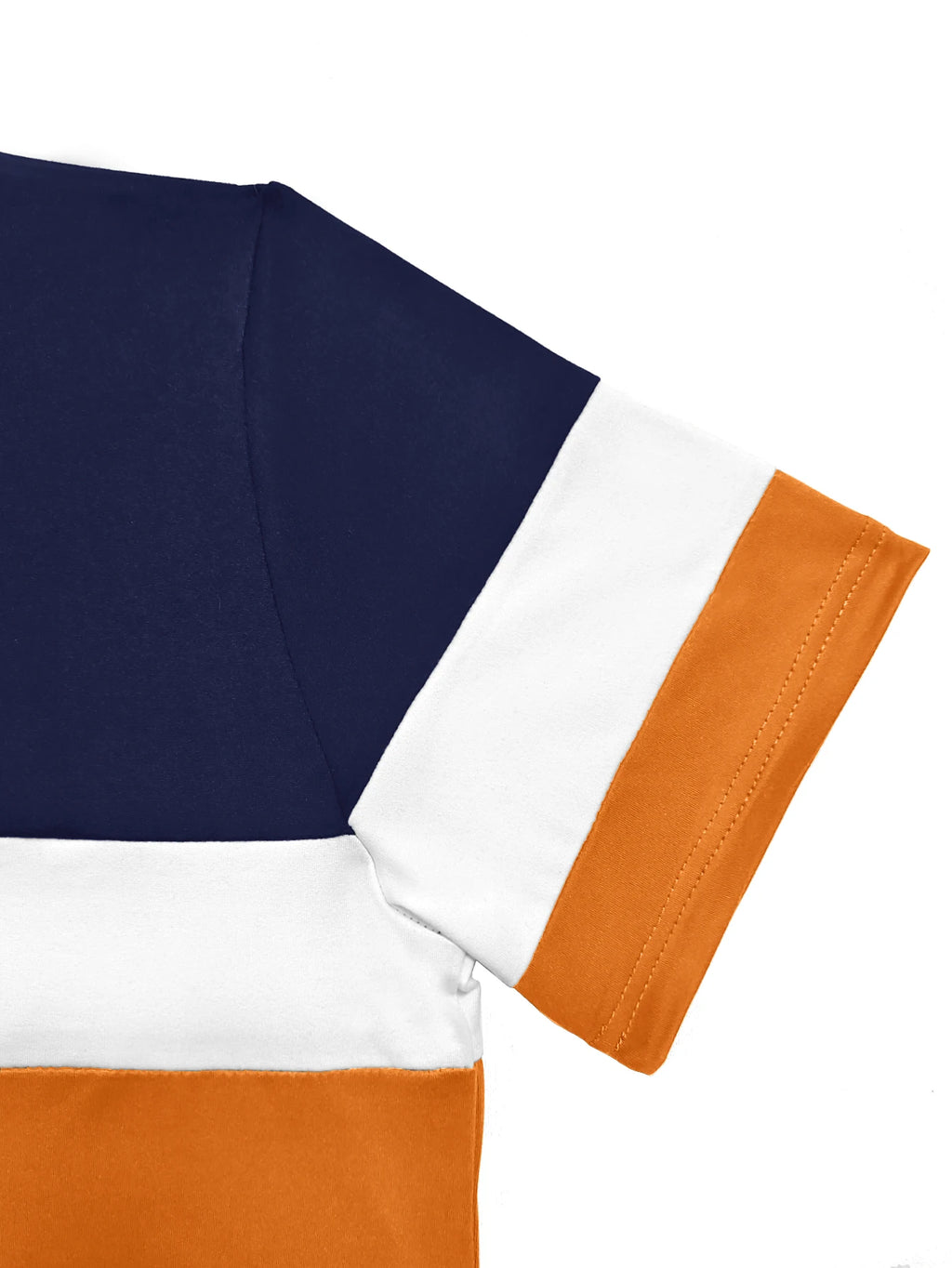 Color blocking splicing casual two-piece set by Showlu Fashion Store, featuring a comfortable, versatile fashion ensemble.
