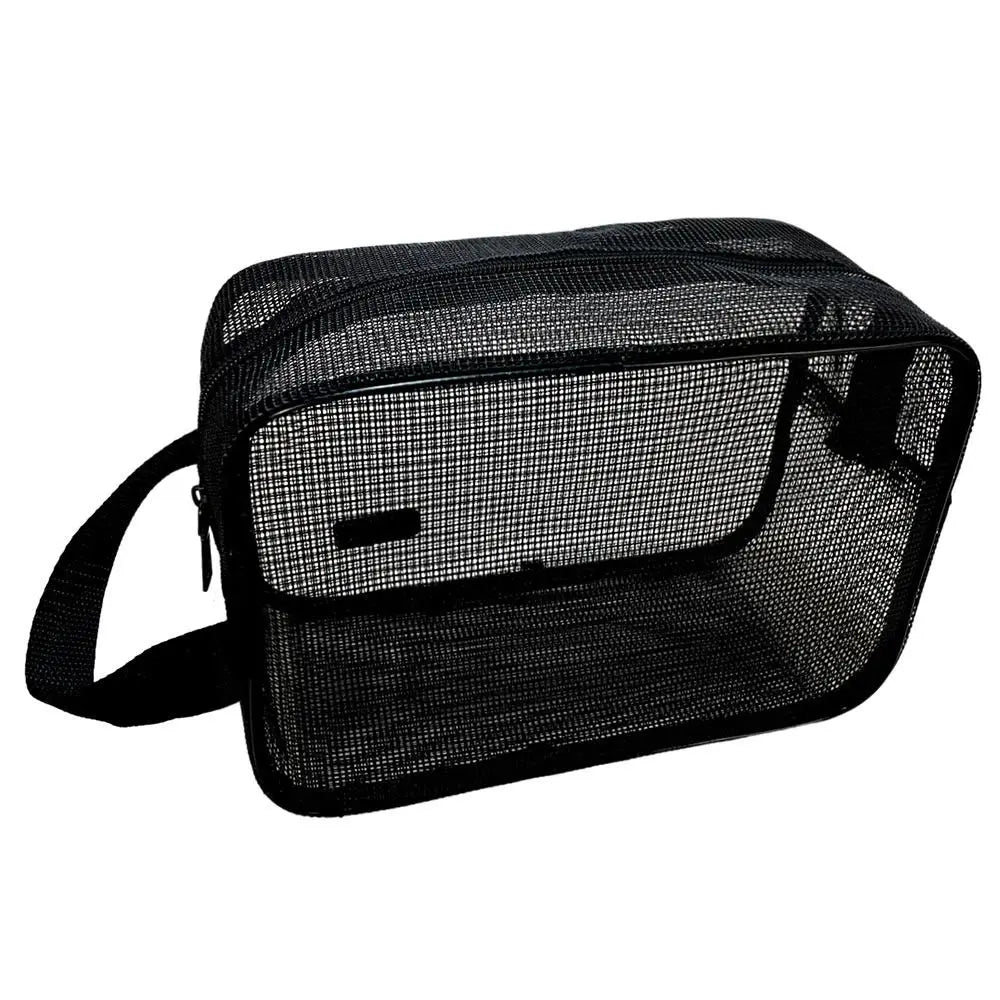 SHOWLU FASHION Mesh Shower Tote Bag made of quick-drying nylon, ideal for beach and swim storage, with a breathable mesh design.