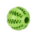 Showlu Smart General rubber dog chew ball with treat dispensing feature, designed for puppy training and teeth cleaning.