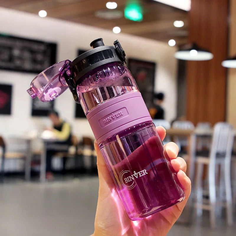 1.7/2.7L Large Capacity Sports Water Bottle Plastic Drinking Bottles with Time Scale Outdoor Camping Hiking Gym Men Water Kettle