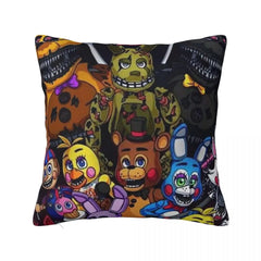 Five N Ights At Freddy's FNAF Square Pillowcase Pillow Cover Cushion Zip Decorative Comfort Throw Pillow For Home Sofa