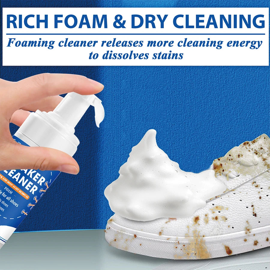 Showlu Smart General shoe cleaning foam in a spray bottle, designed for cleaning and restoring footwear.