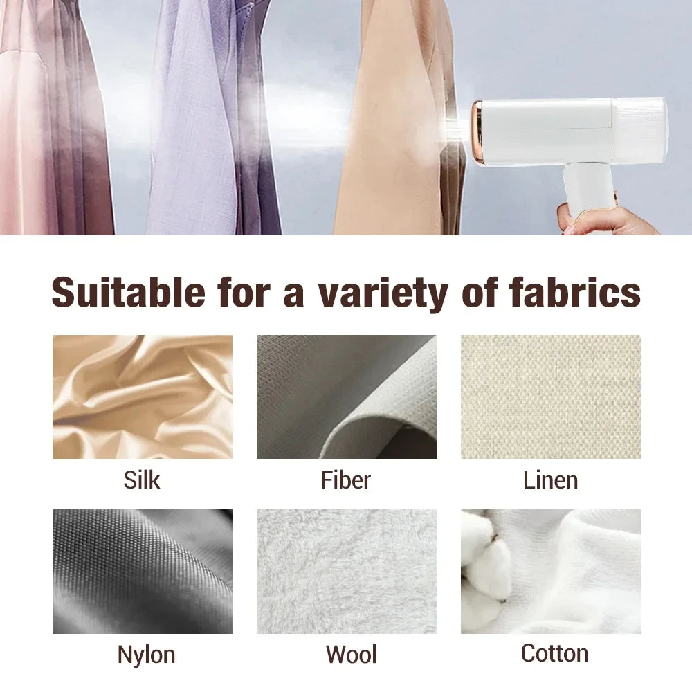 Showlu Smart General HOMEFISH 1000W portable foldable garment steamer with a compact design and easy-to-use handle.