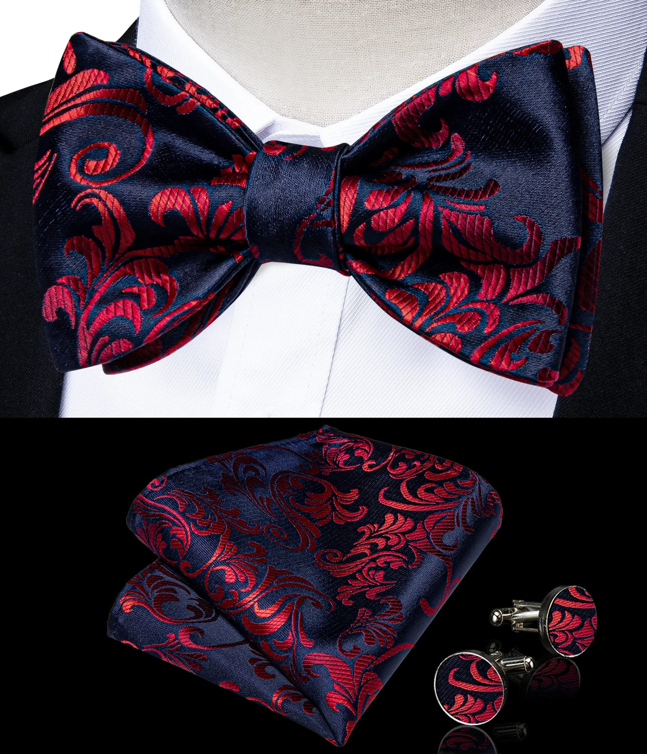 Brand New Men's Bow Tie Teal Green Blue Paisley Floral Silk Bow Tie Wedding Party Butterfly Bowknot Men Tie Accessories DiBanGu