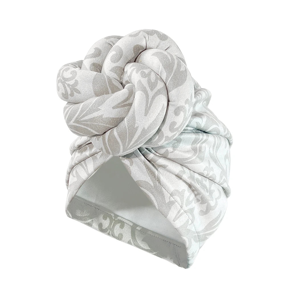 Pre-Made Knotted Head Wrap Fashion Head Cap For Women Luxury Party Headdress SHOWLU FASHION STORE