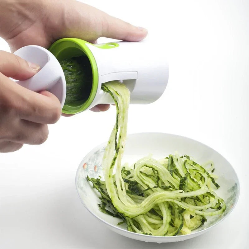 Showlu Smart General stainless steel vegetable spiralizer with three-blade slicer for creating vegetable noodles and spirals.