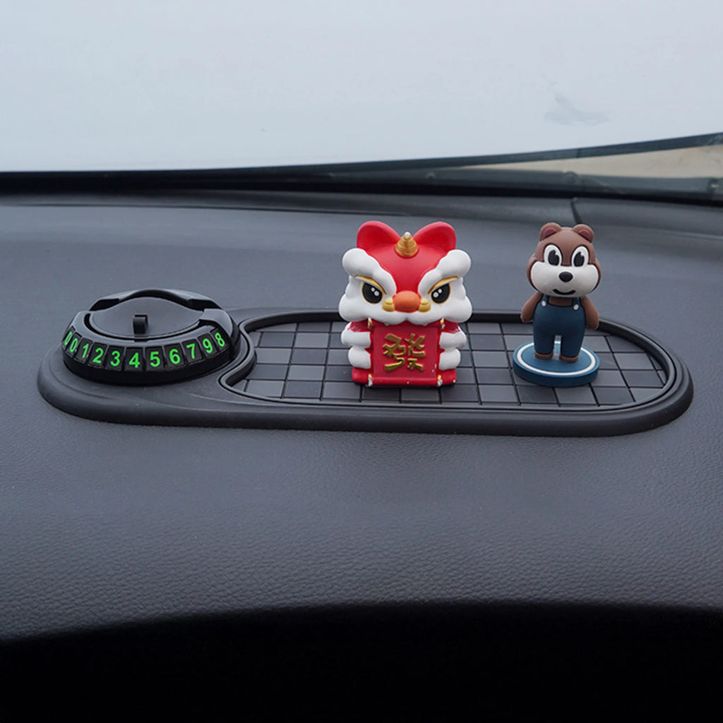 Showlu Smart General car dashboard anti-slip mat with textured surface for secure phone and item placement inside vehicle