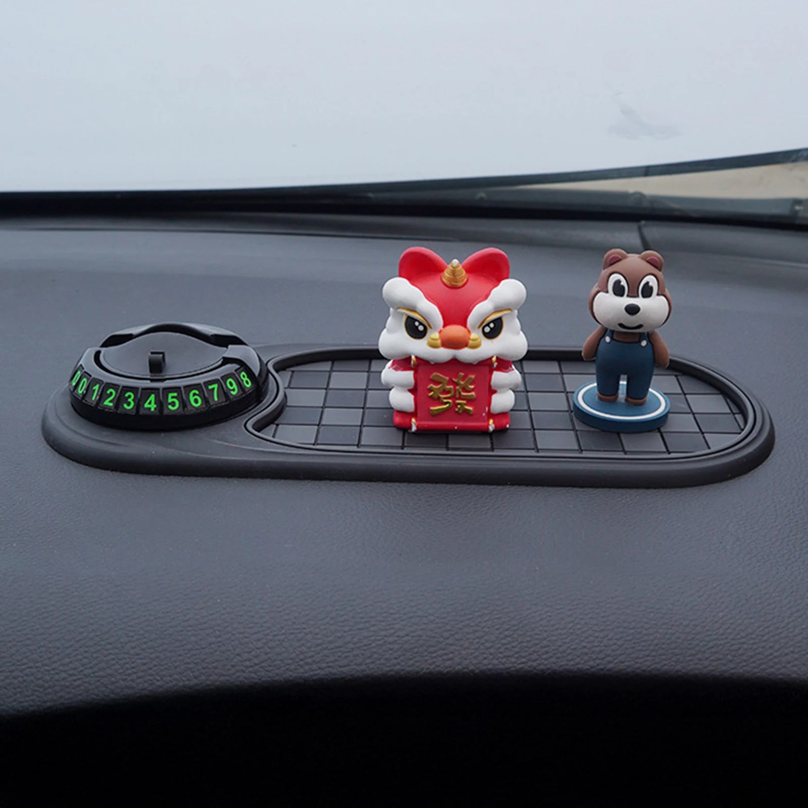 Showlu Smart General car dashboard anti-slip mat with textured surface for secure phone and item placement inside vehicle