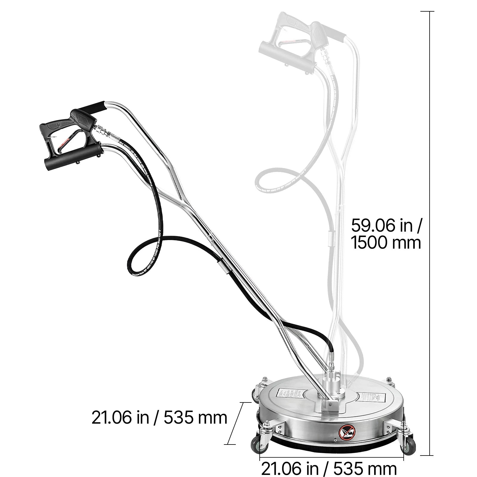 Showlu Smart General rotary surface cleaner with spinning brushes for efficient cleaning of large flat surfaces.