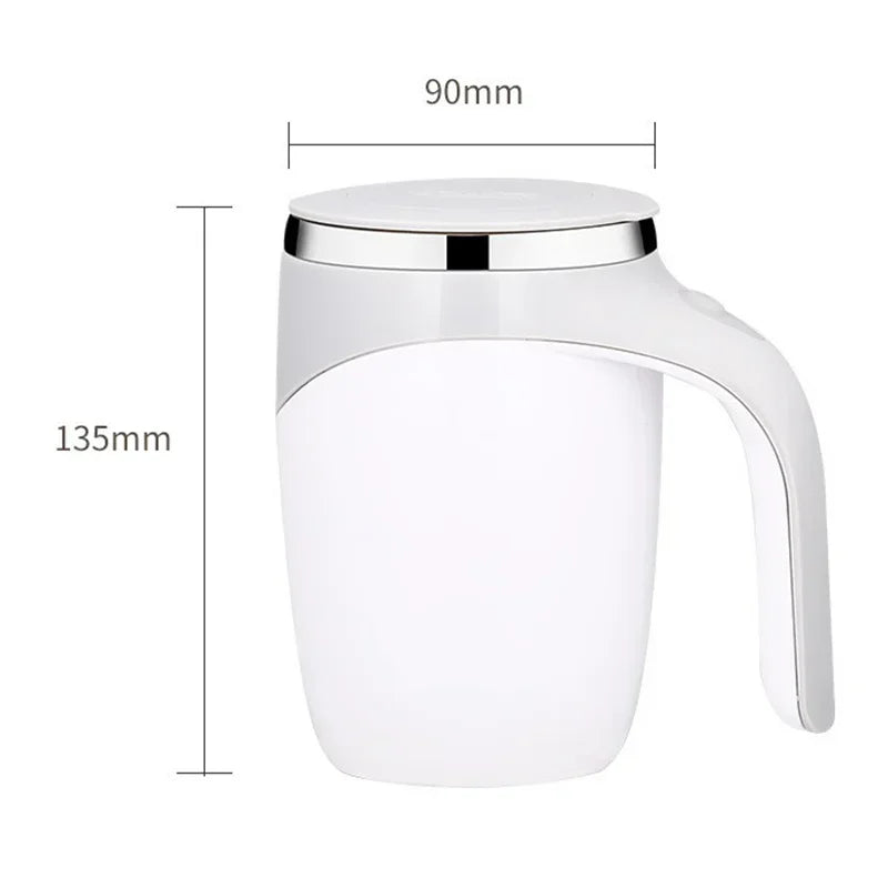 Rechargeable electric magnetic coffee stirring cup by Showlu Fashion, with a sleek design and built-in stirring mechanism.