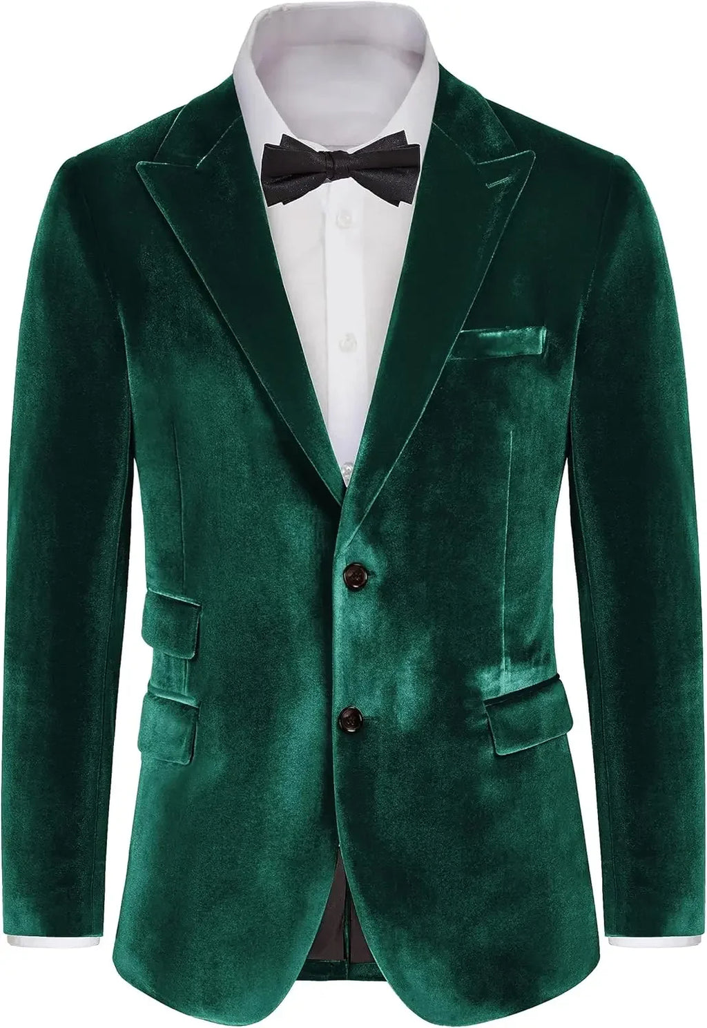 Mens Velvet Blazer Two Button Slim Fit Suit blazer for Men Prom Wedding Business Dinner Party Men Suits Outfits