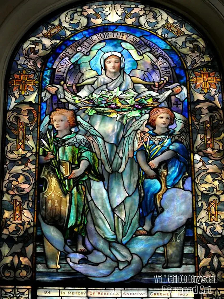Jesus religious 5D diamond painting kit with full resin embroidery by Showlu Fashion Store, featuring colorful diamond details.