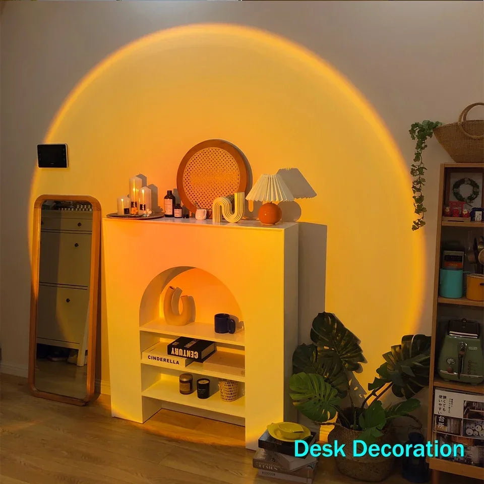 Showlu Smart General LED Sunset Rainbow Bar with colorful LED lights, ideal for ambient lighting and decorative accents.