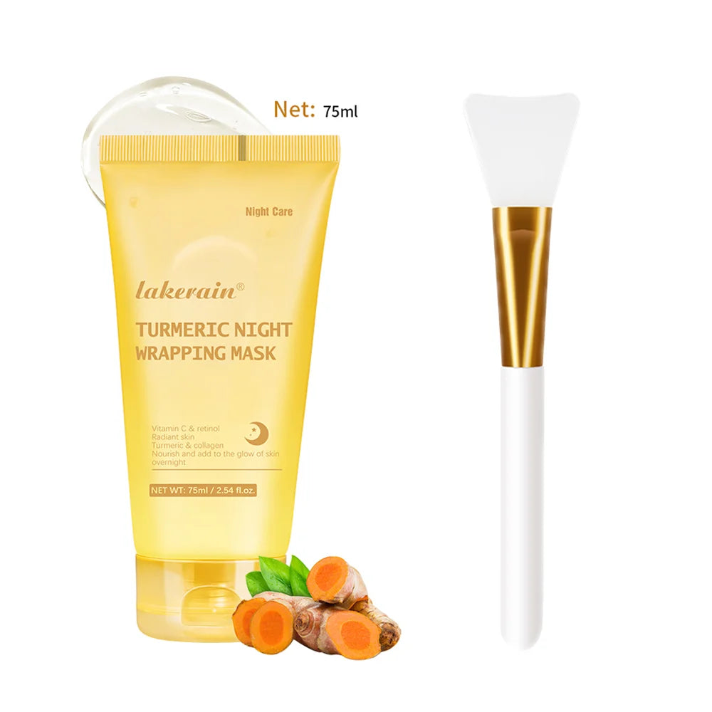 Close-up of Stone's Store collagen peel-off mask applied to skin, showing a smooth, clear facial mask with a glossy finish.
