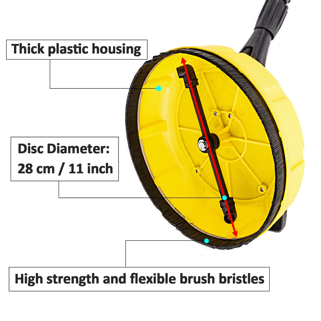 Showlu Smart General 16-inch pressure washer surface cleaner with rotating nozzles for efficient outdoor cleaning.