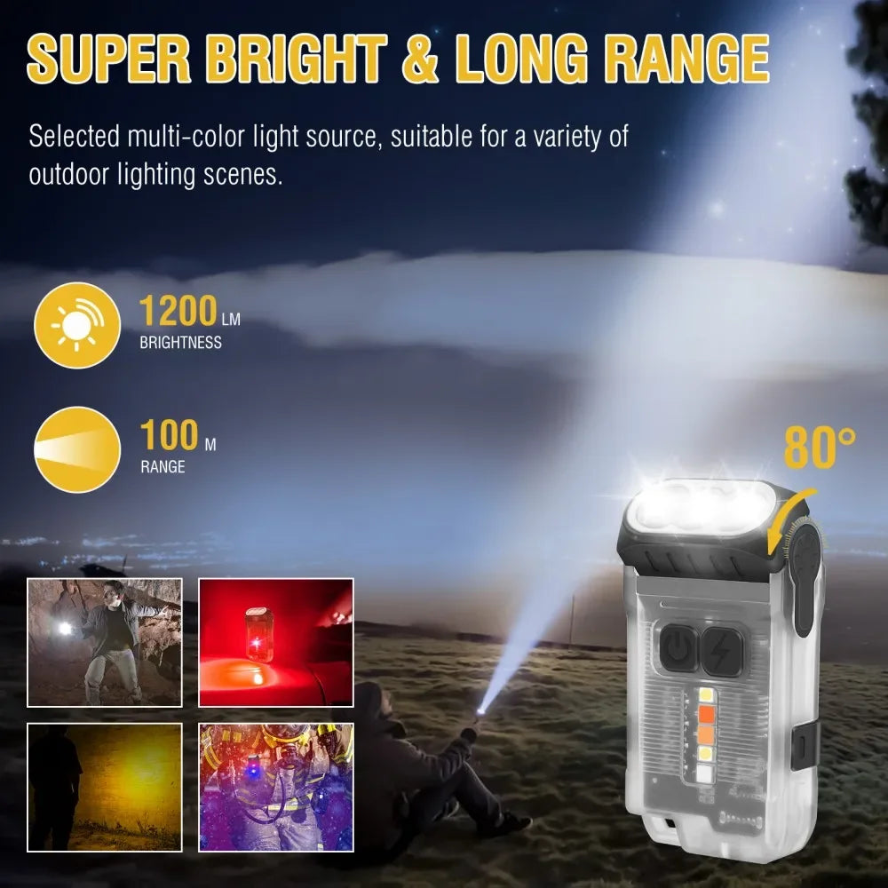 Showlu Smart General LED rechargeable lantern with bright light, compact design, and built-in handle for camping or outdoor use.