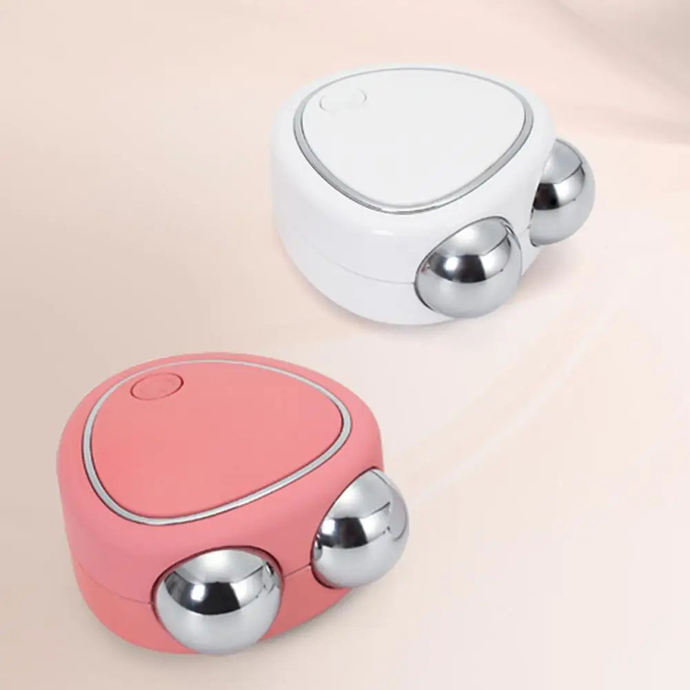 Eelhoe portable EMS micro-current facial roller massager for skin lifting, showing the sleek device with a handle and rolling head.