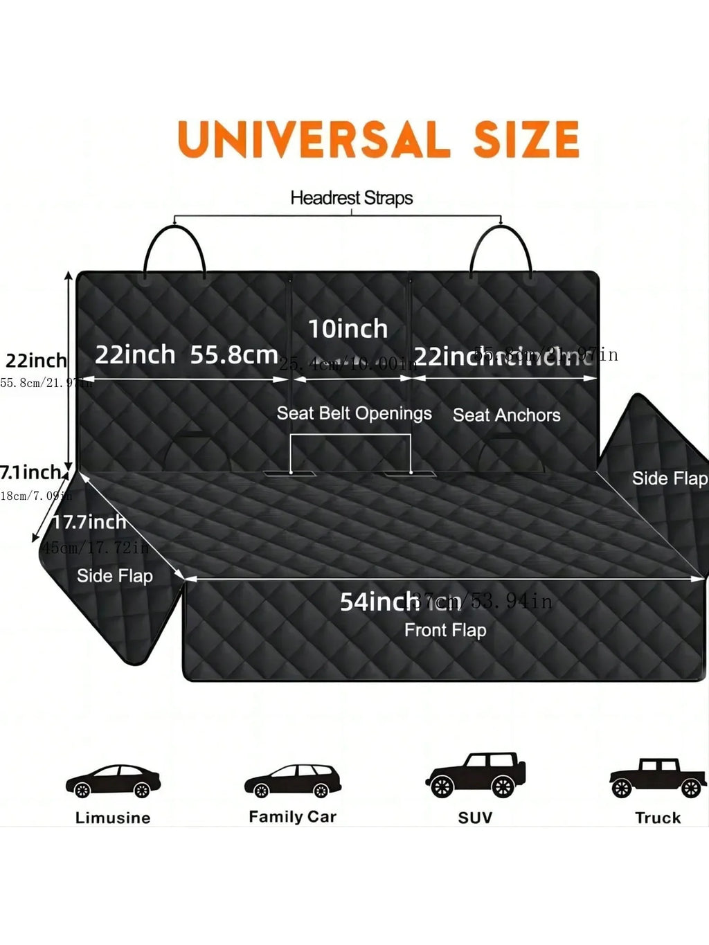 Showlu Waterproof Dog Car Seat Cover with pet travel carrier mattress, designed to protect car seats and keep pets comfortable.