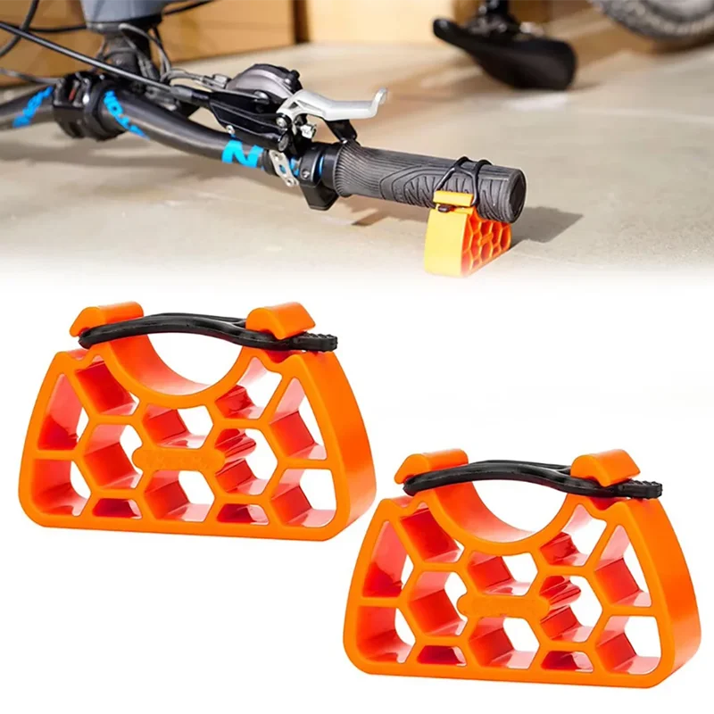 MTB bike handlebar bracket and stabilizer clip-on stand for cycling maintenance and accessory mounting.