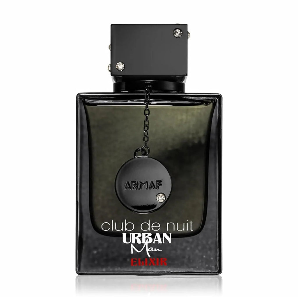 Armaf Club De Nuit Urban Man Elixir EDP perfume bottle for men, 105ml, with sleek design and modern packaging