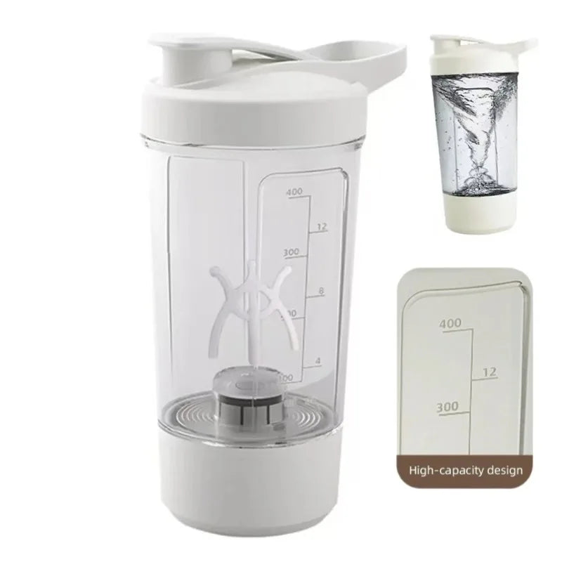 Electric Self Stirring Mug,Protein Powder Milkshake Shaker Bottle,USB Charging Shaker Cup with Scale 15 Oz Water Cup,BPA Free