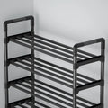 Simple Black Layers Morden Style Metal Shoe Shelves On Hot Sales