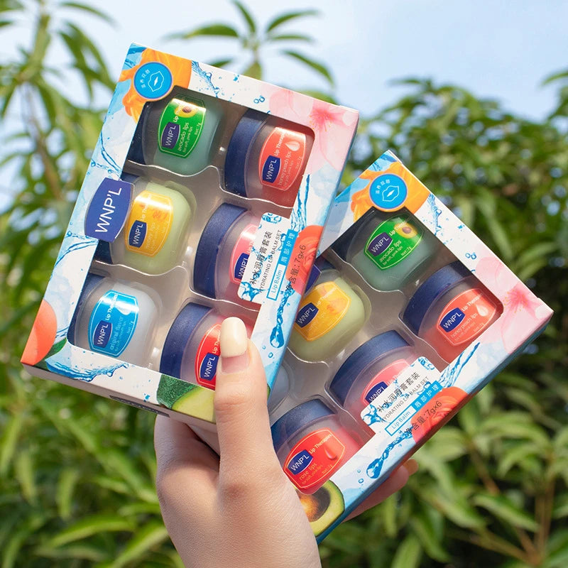 Natural lip balm by Showlu Fashion Store with healing, moisturizing, and nourishing properties for dry lips.
