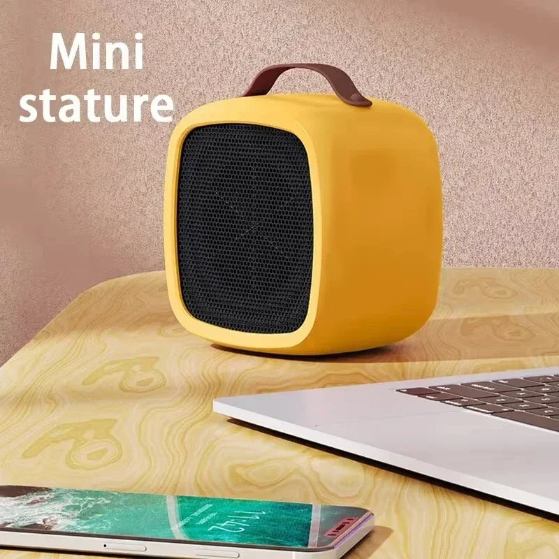 Portable Showlu Smart General Mini 500W fan heater with adjustable controls and compact design for personal space heating.