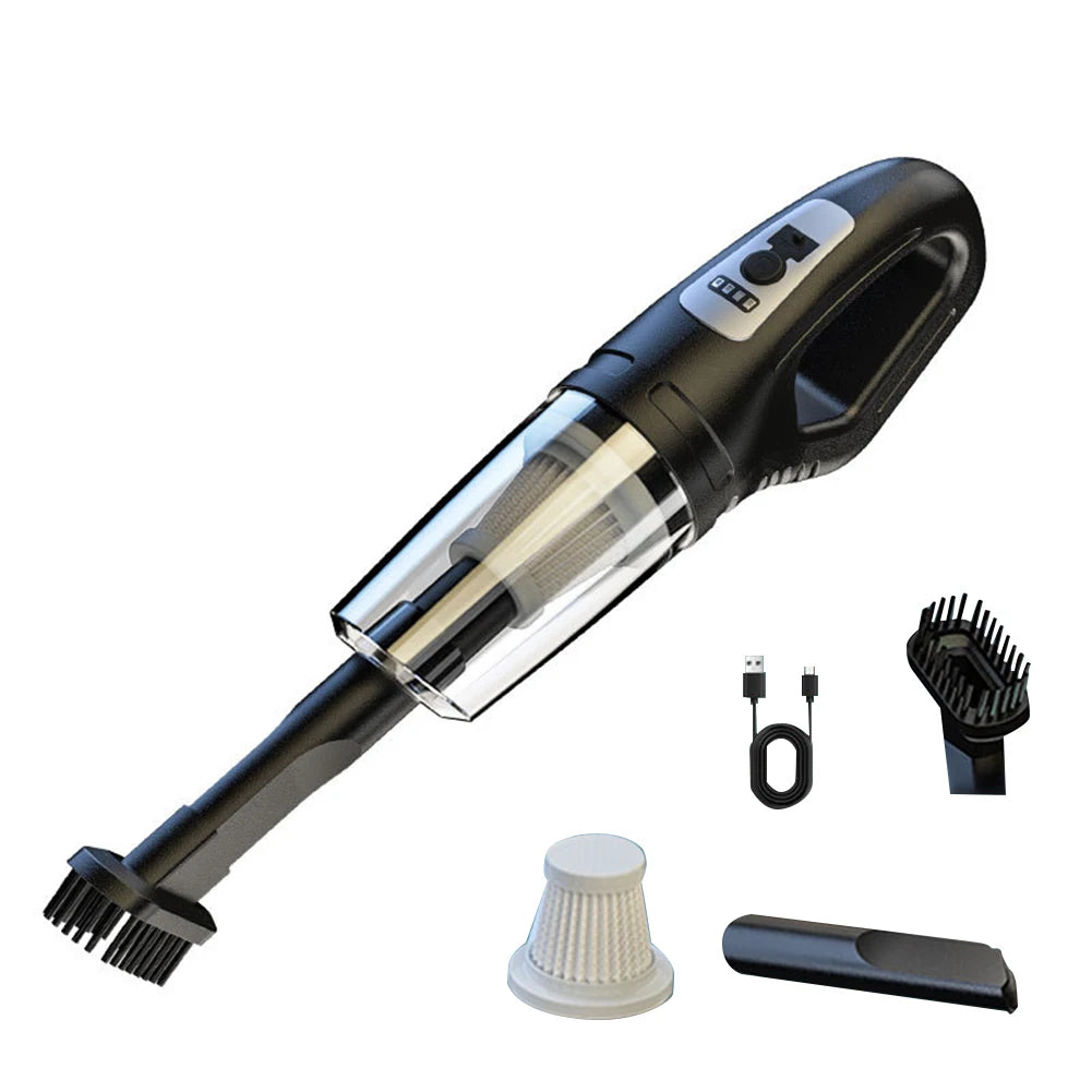 Showlu Smart General Mini Car Vacuum cleaner with compact design and handheld attachment, ideal for cleaning car interiors.