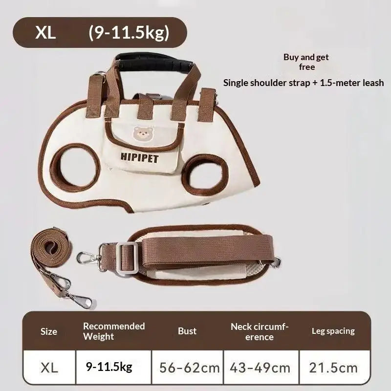 Showlu Pet Travel Carrier shoulder bag for small dog breeds, lightweight and portable with comfortable straps