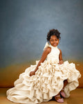 Pink High Low Flower Girl Dresses For Wedding Toddler Ruffles Birthday Party Photo Shoot Ball Gown Customized