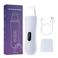 Showlu Smart ultrasonic skin scrubber with EMS pore cleanser and lifting tool, featuring a sleek handheld design for facial skincare.