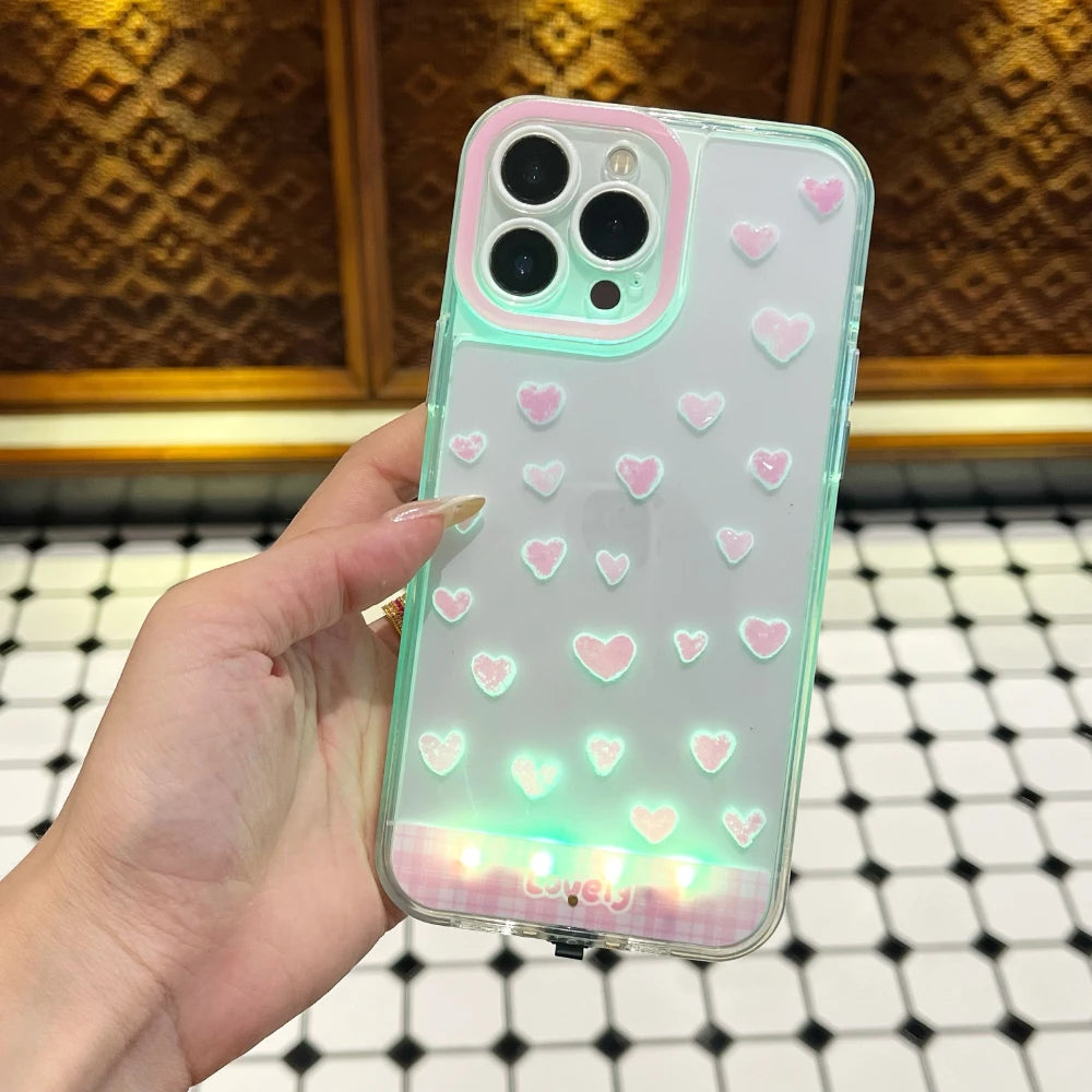 Showlu Smart General LED phone case with built-in illuminated design, featuring a sleek, protective phone cover in black.